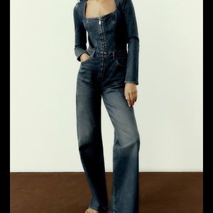 Zara denim jumpsuit